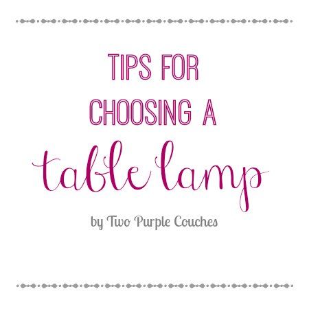 What Size Lamps For Living Room, How Tall Should End Table Lamps Be, What Size Lamp For Nightstand, How Tall Should Buffet Lamps Be, What Size Lamp Shade For Lamp, Lamp Height Rules, Affordable Buffet Lamp, Home Made Simple, Purple Couch