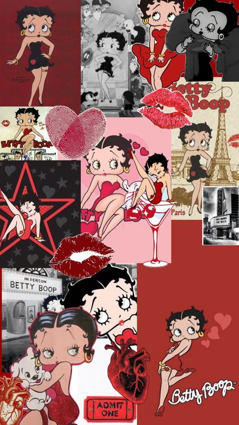 Abt Betty boop💋❤️🧸 Betty Boop, Red, Black