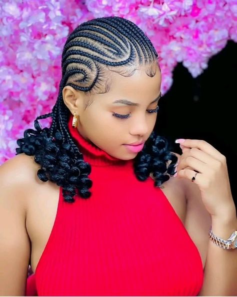 Braids Trending, Cornrow Hairstyle, Latest Hair Braids, Cornrows Natural Hair, Cornrows Braids For Black Women, Braid Trends, Short Box Braids Hairstyles, Feed In Braids Hairstyles, African Hair Braiding Styles