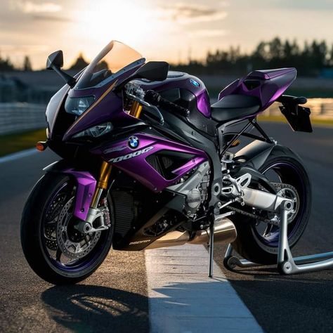 Pretty Motorcycles, Pretty Bikes, Purple Motorcycle, Motorcross Bike, Motorcycle Wallpaper, Motorcycle Aesthetic, Pretty Bike, Yamaha R1, Cool Motorcycles