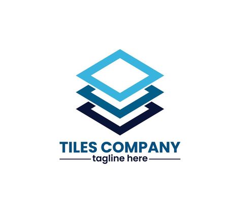 Tiles logo design on white background, Vector illustration. Tile Logo, Logo Banners, Cityscape Photos, Heart With Arrow, Marketing Design, Custom Illustration, Custom Branding, Background Banner, Text Effects