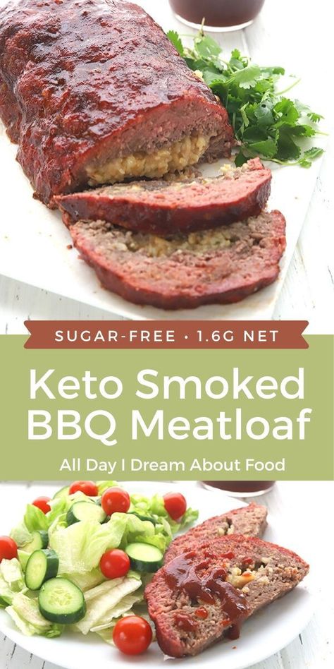 Smoked Meatloaf Recipe, Keto Meatloaf, Meatloaf Recipes Healthy, Bbq Meatloaf, Smoked Meatloaf, Smoked Bbq, Low Carb Meal, Meatloaf Recipe, Healthy Low Carb Recipes