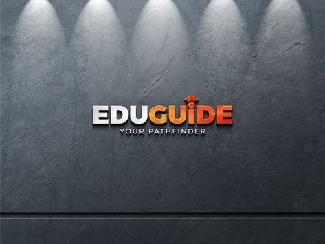 Best educational consultancy in India. Creative identity for Eduguide. Audi Logo, Vehicle Logos, Logo Design, India, Education, ? Logo, Design, Logos