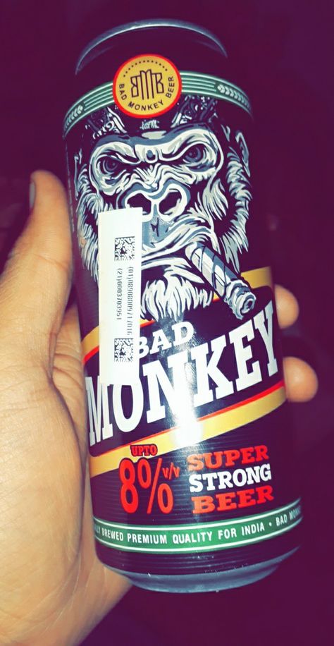 Bad monkey super strong beer tast very good Bad Monkey, 3d Reference, Jama Masjid, Drinking Tea, Beverage Can, Beer, India, Quick Saves