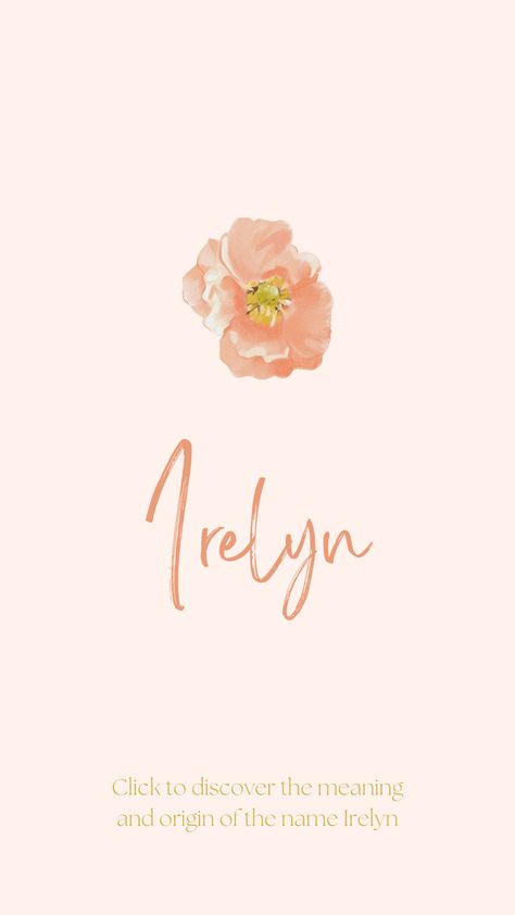 Discover the meaning and origin of the name Irelyn. Uncommon Baby Boy Names, Baby Name Meaning, Gaelic Words, Uncommon Baby Names, Names For Girls, Traditional Names, Pen Name