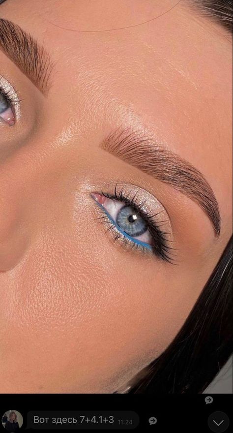 Ice Makeup, Disney Baby Clothes, Date Night Makeup, Eyeshadow For Blue Eyes, Blue Green Eyes, Dope Makeup, Stunning Eyes, Baddie Makeup, Blue Makeup