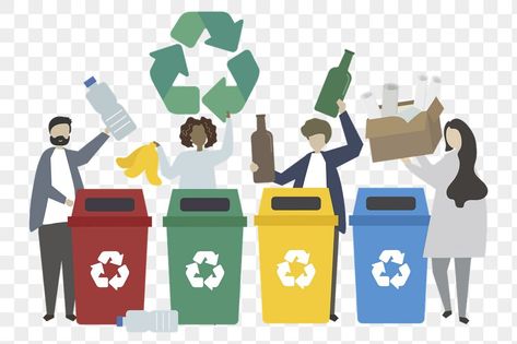 Waste Illustration, Pencemaran Udara, Recycle Bins, Importance Of Recycling, Green People, Garbage Recycling, Recycling Information, How To Teach Kids, Recycling Programs