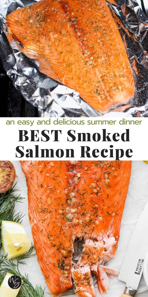 Smoked Fish Recipe, Easy Smoker Recipes, Smoked Salmon Recipe, Best Smoked Salmon, Pellet Smoker Recipes, Smoked Salmon Recipes, Pellet Grill Recipes, Traeger Recipes, Smoked Meat Recipes