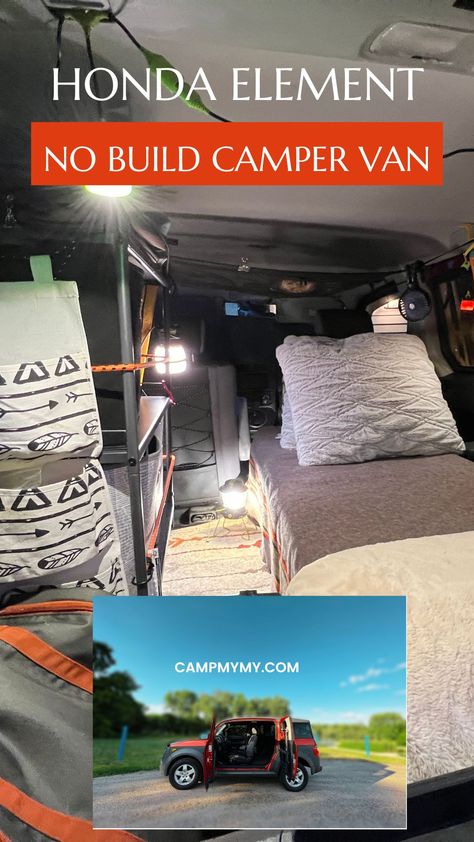 Car Camping In Honda Crv, Honda Crv Car Camping, Build Camper Van, Honda Fit Camper, Micro Camper Van, Jeep Overlanding, Honda Element Mods, Honda Fit Camping, Honda Element Accessories