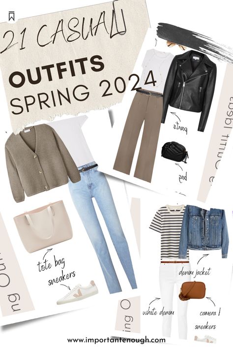 Capsule Spring 2024, Capsule Wardrobe 2024 Spring, Casual Spring Outfits 2024, Spring Capsule Wardrobe 2024, Cute Spring Outfits Casual, Casual Spring Outfits Women, Outfits Europa, Spring Casual Outfits, Early Spring Outfits Casual