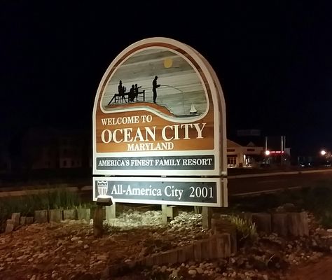 Welcome to OC! Coastal Highway, America City, State Signs, Ocean City Maryland, Ocean City Md, Family Resorts, Ocean City, Sweet Sweet, Beach Town