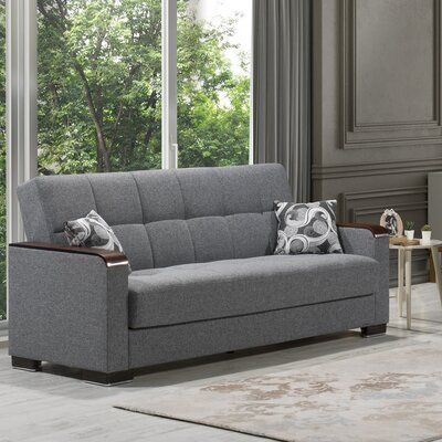 Comfy Sofa Bed, Grey Sofa Bed, Sleeper Bed, Sofa Bed Design, Sofa Pillows Arrangement, Fabric Sofa Bed, Sofa Bed With Storage, Comfy Sofa, Gray Sofa