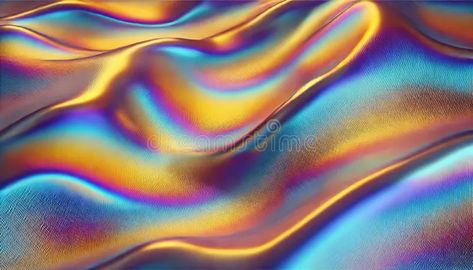 Iridescent Holographic Surface with Flowing Gradient Colors in High Resolution stock illustration Vibrant Background, Holographic Gold, Rainbow Holographic, Fashion Vector, Holography, Abstract Fashion, Fashion Background, Digital Texture, Holographic Foil