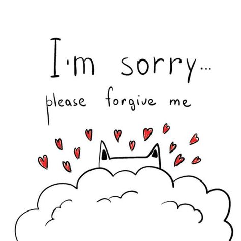 Sorry Message To Boyfriend, Sorry Message For Boyfriend, Cat With Hearts, Sorry Text, Cute Sorry, Im Sorry Quotes, Ways To Say Sorry, Sorry Card, Im Sorry Gifts