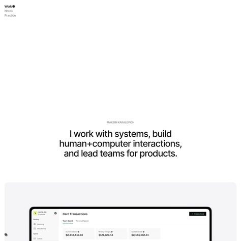 Maksim Karalevich | Are.na Profile Ui, B2b Website, Portfolio Website Design, Modern Web Design, Webpage Design, Portfolio Inspiration, Dashboard Design, Visual Inspiration, Ux Web Design