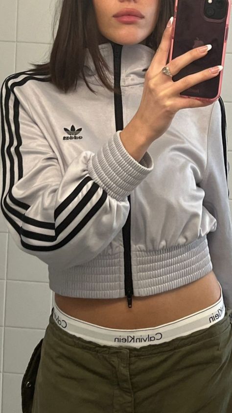 Classic Cartoon Characters, Adidas Crop, Classic Cartoons, Workout Accessories, Crop Jacket, Workout Videos, Aesthetic Clothes, Adidas Jacket, Rain Jacket