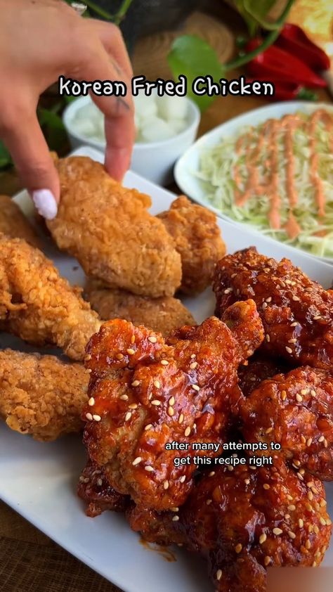 Korean Fried Chicken (Yangnyeom Chicken) Yangnyeom Chicken, Sweet Spicy Sauce, Korean Chili Powder, Korean Fried Chicken Recipe, Date Tips, Korean Chili, First Date Tips, Love Korean, Korean Street Food Recipes