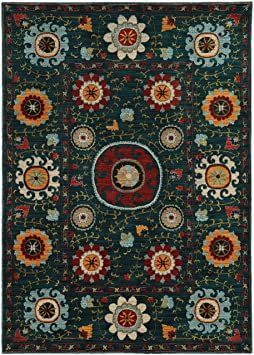 Oriental Weavers 6408B Sedona Area Rug, 9'10 x 12'10"" Natural Color Palette, Kids Headboard, Nature Color Palette, Kids Vanity, Trellis Design, Kid Toy Storage, Reclining Furniture, Stuffed Animal Storage, Rug Direct