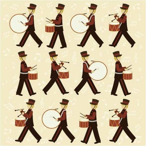 12 Drummers Drumming, Drummers Drumming, Apostles Creed, Tourism Poster, Twelve Days Of Christmas, Drummers, Photo Puzzle, Christmas Illustration, 12 Days Of Christmas