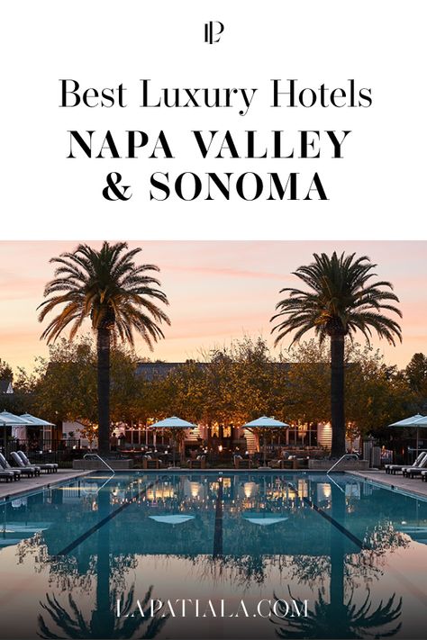 Looking for a luxury vacation of your dreams to Sonoma and Napa Valley? Use our article to build your luxury travel guide, find the best luxury hotels to stay in Sonoma and top Hotels in Napa Valley. Sonoma and Napa Valley are full of charming hotels and resorts. Our guide shows you the best ones to check into, where to stay in Napa Valley and where to stay in Sonoma, California. Our guide to the best luxury hotels in Napa Valley and Sonoma will help you find the perfect place to stay. Napa Valley Hotels Luxury, Where To Stay In Napa Valley, Where To Stay In Napa, Napa Valley Resorts, Napa Valley Vacation, Napa Valley Hotels, Napa Valley Trip, Couples Resorts, Sonoma California