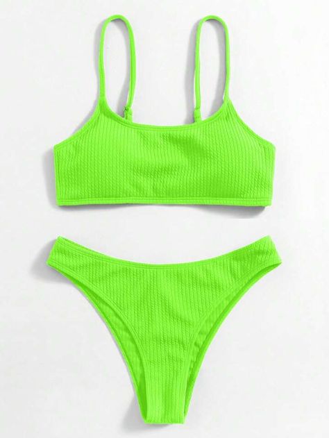 Neon Bathing Suits, Neon Bikinis, Summer Bathing Suits, Verde Lima, Fashion Gallery, Beachwear For Women, Bathing Suit, Summer Beach, Lime Green