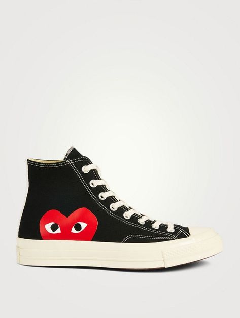 Converse X Cdg, Comme Des Garcons Play Converse, Converse X Comme Des Garcons, Converse Play, Converse Comme Des Garcons, Play Converse, Chuck Taylor 70, Baskets Converse, Cdg Play