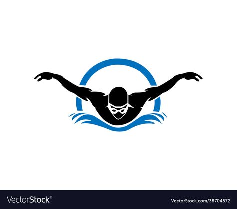 Swim Logo Design, Swim Design, Swim Logo, Swimming Pool Pictures, Pool Picture, Tutorials Drawing, Blue Pictures, Swim Team, Art Tutorials Drawing