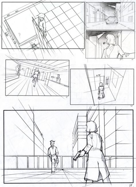 Sketches by Jihoon Kim at Coroflot.com Scenario Sketch, Jihoon Kim, Storyboard Examples, Storyboard Drawing, Storyboard Ideas, Perspective Sketch, Comic Book Layout, Storyboard Illustration, Perspective Drawing Architecture