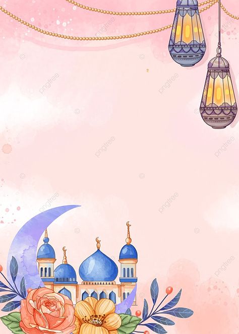 Ramadan Background Ramadan Background Wallpapers, Ramadan Poster Design Background, Islam Poster Design, Pray Backgrounds, Eid Illustration, Islam Moon, Ornaments Watercolor, Calligraphy Beautiful, Poster Design Kids