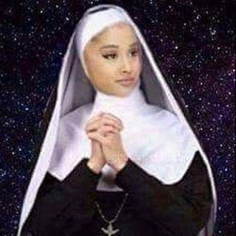 Saint Ariana Grande, pray for us. Ariana Grande Meme, Quality Memes, Cartoon Memes, Excuse Me, Wholesome Memes, Meme Faces, Reaction Pictures, Mood Pics, Dankest Memes