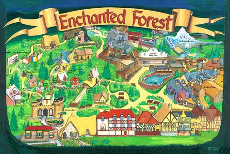 Oregon’s Enchanted Forest is a very special, deeply weird place. Created by Roger Tofte, who opened the park in 1971 after working on it practically single-handedly for seven y… Enchanted Forest Oregon, Theme Park Map, Indoor Amusement Parks, Oregon Girl, Forest Map, Enchanted Forest Theme, Oregon Life, West Coast Trail, Salem Oregon