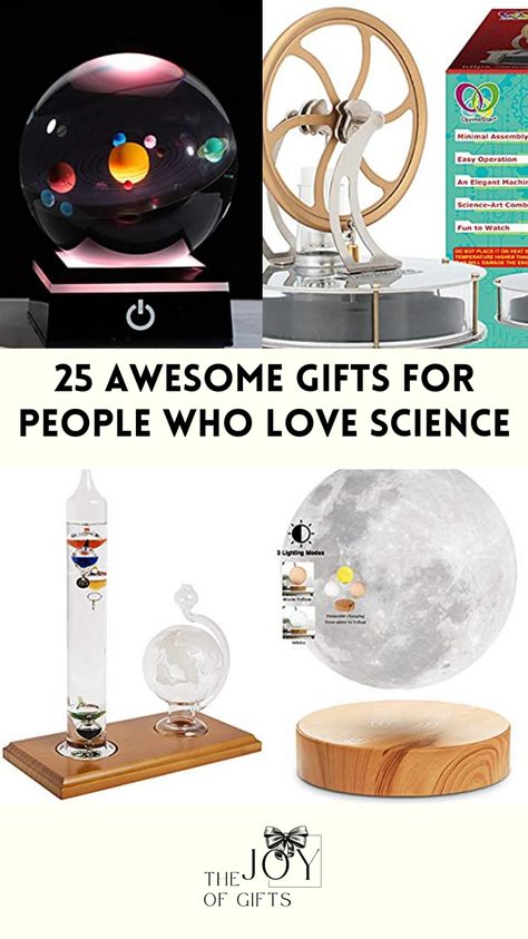 Need an awesome gift for the science nerd in your life? Check out this scientific gifts guide on The Joy of Gifts. I had so much fun putting this science gift ideas list together because I'm a total nerd myself. You'll find decorative gifts that use science, as well as fun science activities for different interests (e.g., robotics, geology, astronomy, etc.). Science Bedroom, Fun Science Activities, Affordable Room Decor, Christmas Fitness, Physics Gifts, Gifts For Teenagers, Science Gadgets, Robot Gift, Science Room