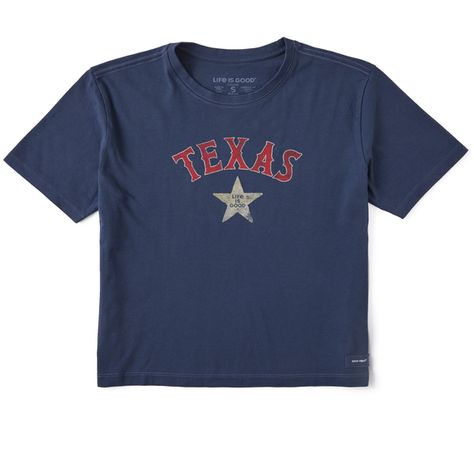 Women's Texas Lone Star Boxy Crusher Tee Theta Merch, Texas Tee Shirts, Thrift Wishlist, Texas Lone Star, Texas Shirts, Merch Ideas, Preppy Clothes, Wardrobe Wishlist, Henley Tee