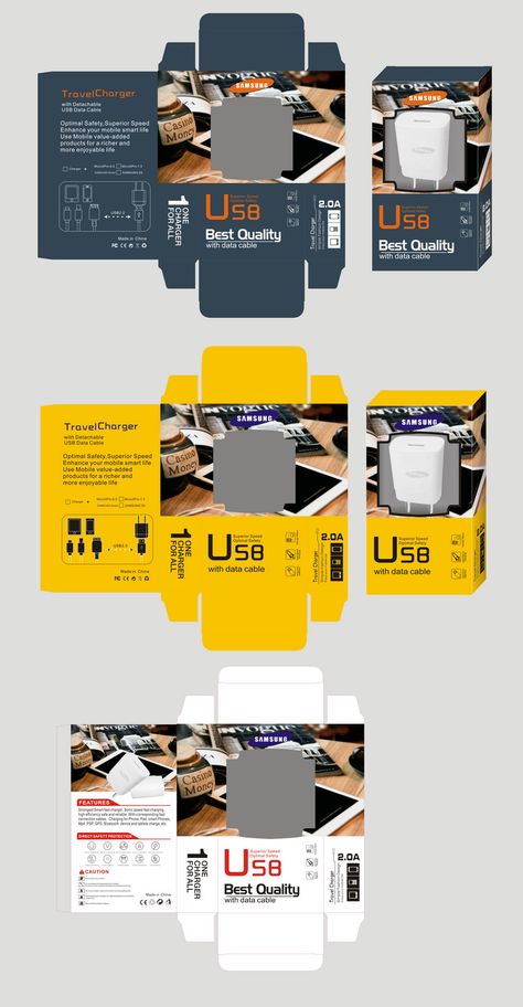 Charger Packaging Design, Phone Packaging, Packaging Template Design, Mobile Charger, Retro Background, Powerpoint Word, Travel Charger, Mobile Technology, Smart Life