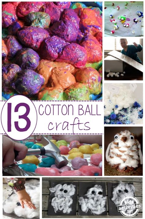 Cotton Ball Activities, Cotton Ball Crafts, Arty Ideas, Crafts And Activities For Kids, Daycare Crafts, Crafty Kids, Cotton Balls, Crafts With Pictures, Childrens Crafts