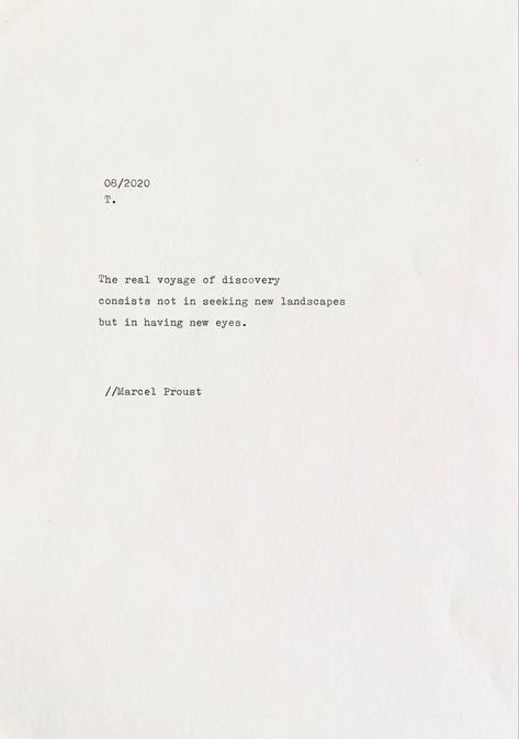 Typewriter Aesthetic, Proust Quotes, Typewriter Typography, Typewriter Letters, Typewriter Poetry, Affirmation Of The Day, Marcel Proust, Easter Card, 2024 Vision