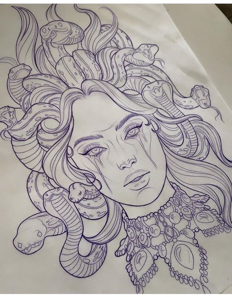 Medusa Tattoo Design, Tattoo Zeichnungen, Goddess Tattoo, Medusa Tattoo, Greek Tattoos, Leg Tattoos Women, Tattoo Design Book, Tattoo Art Drawings, Tattoo Outline