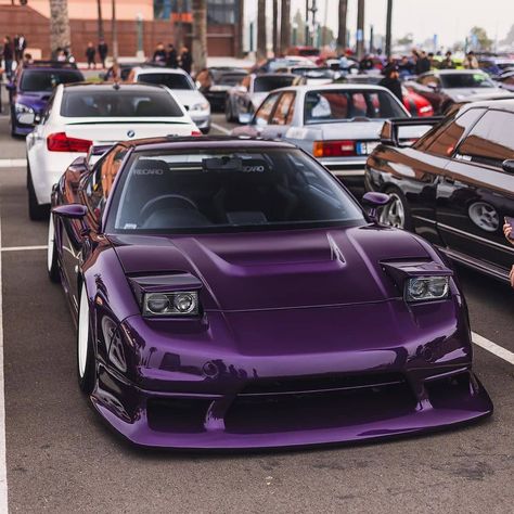 The best color 💜💜💜 Purple Rx7, Mazda Rx7 Purple, Midnight Purple Car, Nissan Nsx, Purple Cars, White Wheels, Purple Bike, Midnight Purple, Mazda 3 Hatchback