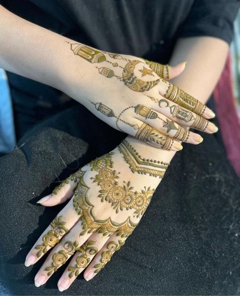 Mehandi Design Aesthetic, Bakra Eid Mehndi Design Aesthetic, Bakra Eid Mehndi Design, Henna Moon Design, Mehndi Design Aesthetic, Henna Moon, Aesthetic Mehndi Designs, Eid Mehndi Design, Makeup Tips Step By Step