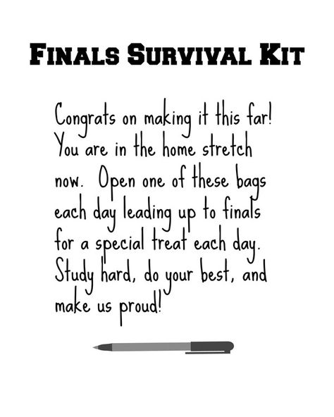 I love this gift idea, it is a perfect college care package for your student Exam Care Package Ideas Student, Boyfriend Survival Kit, Finals Care Package, College Gift Baskets, College Survival Kit, College Finals, Boyfriend Birthday Quotes, Birthday Wishes For Boyfriend, Best Birthday Quotes