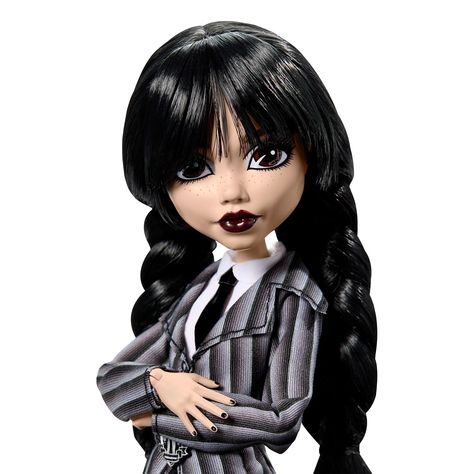 Spiderweb Tights, Nevermore Academy Uniform, Wednesday Addams Nevermore, Wednesday Addams Doll, Mattel Creations, Academy Uniform, Academy Uniforms, Chunky Platform Boots, High Barbie