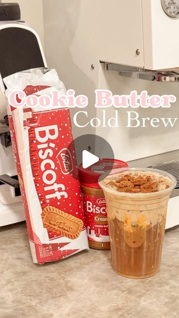 Cookie Butter Cold Brew Dunkin, Cookie Butter Cold Brew, Sugar Cookie Syrup, Biscoff Cookie Butter, Brown Sugar Cookies, Brown Sugar Syrup, Cold Foam, Biscoff Cookies, Cookie Butter