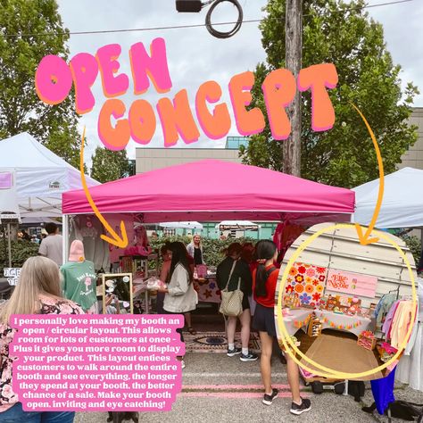 Vendor Market Tips!!🪩💗🌼🌈🪩 | Gallery posted by Ellē Nicole | Lemon8 Market Signage, Vendor Market, Craft Fair Booth Display, Mobile Spray Tanning, Crafting Business, Craft Market Display, Future Inspiration, Hat Bar, Craft Fairs Booth