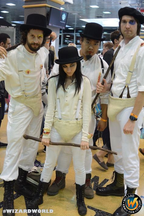 Clockwork Orange Costume Women, Clock Work Orange Costume, A Clockwork Orange Halloween Costume, Clockwork Orange Makeup, Clockwork Orange Halloween, Clockwork Orange Costume, Clockwork Orange Stills, A Clockwork Orange Stills, Handmade Halloween Costumes