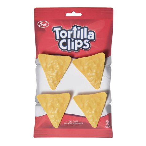 Fred Tortilla Chip Bag Clips 4 Pack - World Market Tortilla Chip, Chip Clips, Plastic Clips, Chip Bags, Snack Bags, Bag Clips, Tortilla Chips, Bag Holder, Potato Chips