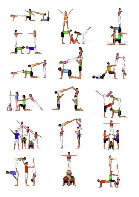 Acro Partner Acrobatics, Acro Yoga Poses, Acro Gymnastics, Yoga Challenge Poses, Cheer Routines, Partner Yoga Poses, Acro Dance, Cheerleading Stunt, Pe Teacher