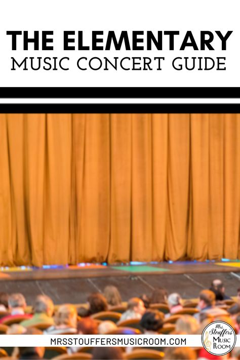 The Elementary Music Concert. You know it's one of the biggest moments in your class (whether you like it or not), and definitely something your students will remember. Music Program Ideas, Music Classroom Decor, Music Curriculum, Elementary Music Classroom, Third Grade Classroom, School Calendar, Program Ideas, Elementary Music, Music Classroom