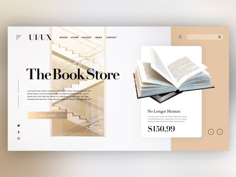 📖Book Store Website ｜Daily Ui Design by Kenichi Kuroda Book Store Website, Web Design Books, Logo Design Women, Web Design Websites, Speculative Design, Publishing Design, Ui Design Trends, Portfolio Website Template, Web Design Tools