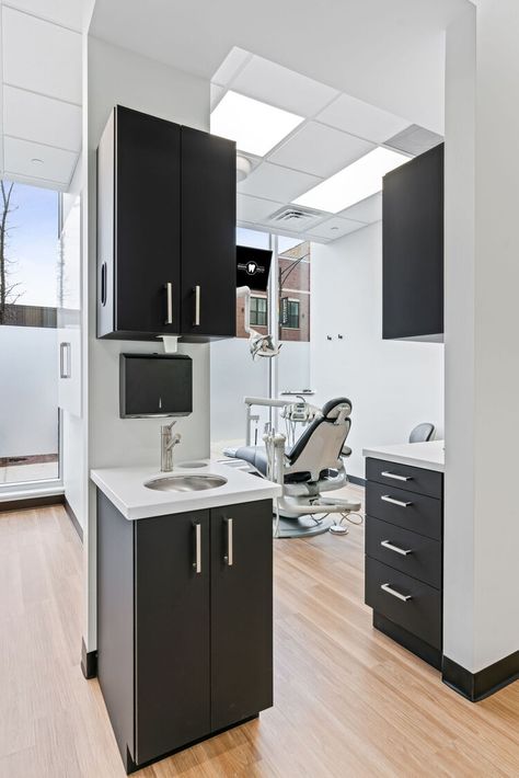 Chicago dental office design — Office By Design Small Private Office Design, Dental Office Operatory, Cozy Dental Office, Dental Office Coffee Bar, Dental Office Design Interiors Ideas, Dental Office Operatory Design, Small Dental Office, Modern Dental Operatory, Dental Hygiene Clinic