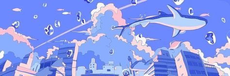 16pxl Blue, Notion Header 1500 Pixels, Blue Banner Aesthetic, Notion Banner Aesthetic, Blue Aesthetic Banner, Anime Discord Banner, Blue Aesthetic Header, Scenery Wallpaper Anime, Wallpaper Anime Scenery